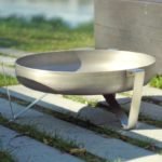 Agila Fire Pit Pure Stainless Steel Bowl and Legs