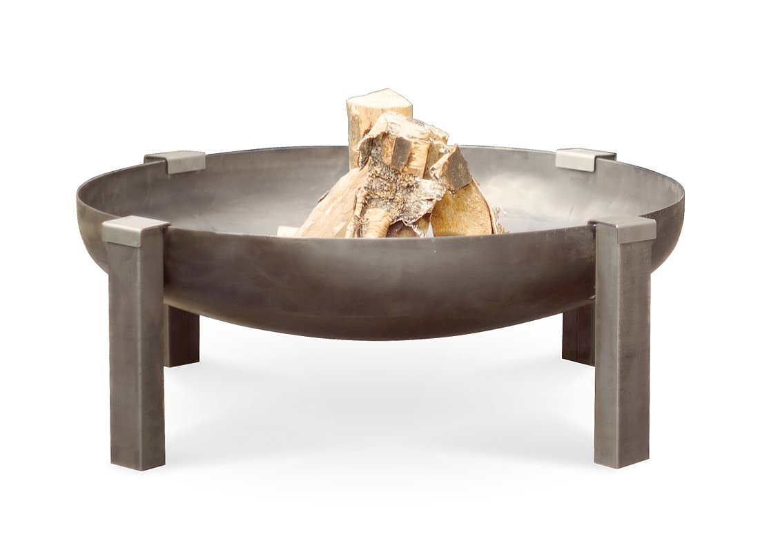 Tilsit Fire Pit Curonian Deco, Contemporary Wood Burning Fire Pit